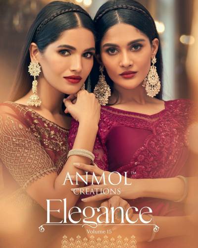 ANMOL ELEGANCE VOL 15 1101 TO 11018 DESIGNER SAREES ONLINE STORE